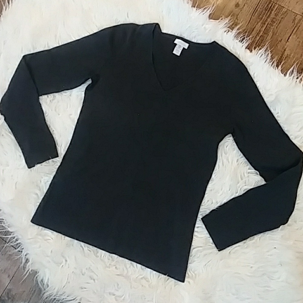 Chicos size 0 or ladies small dark grey top